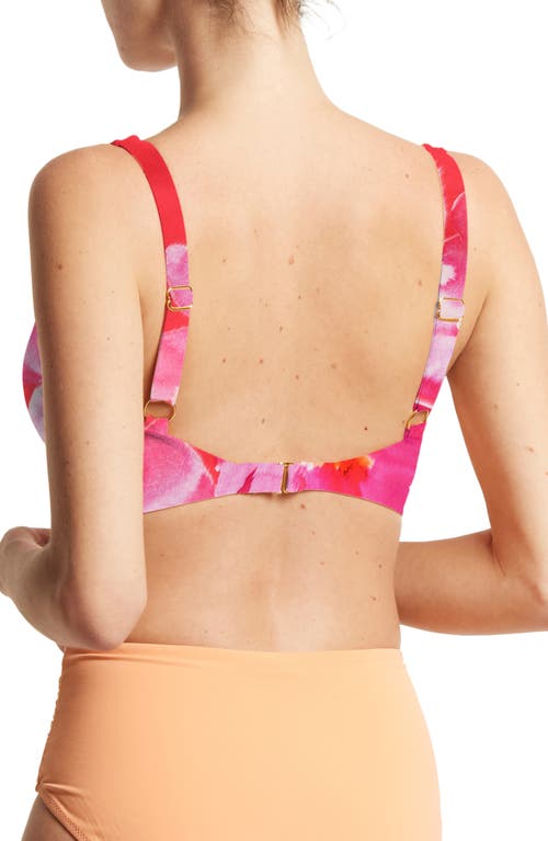 Hanky Panky Wrap Front Bikini Top In Pink
