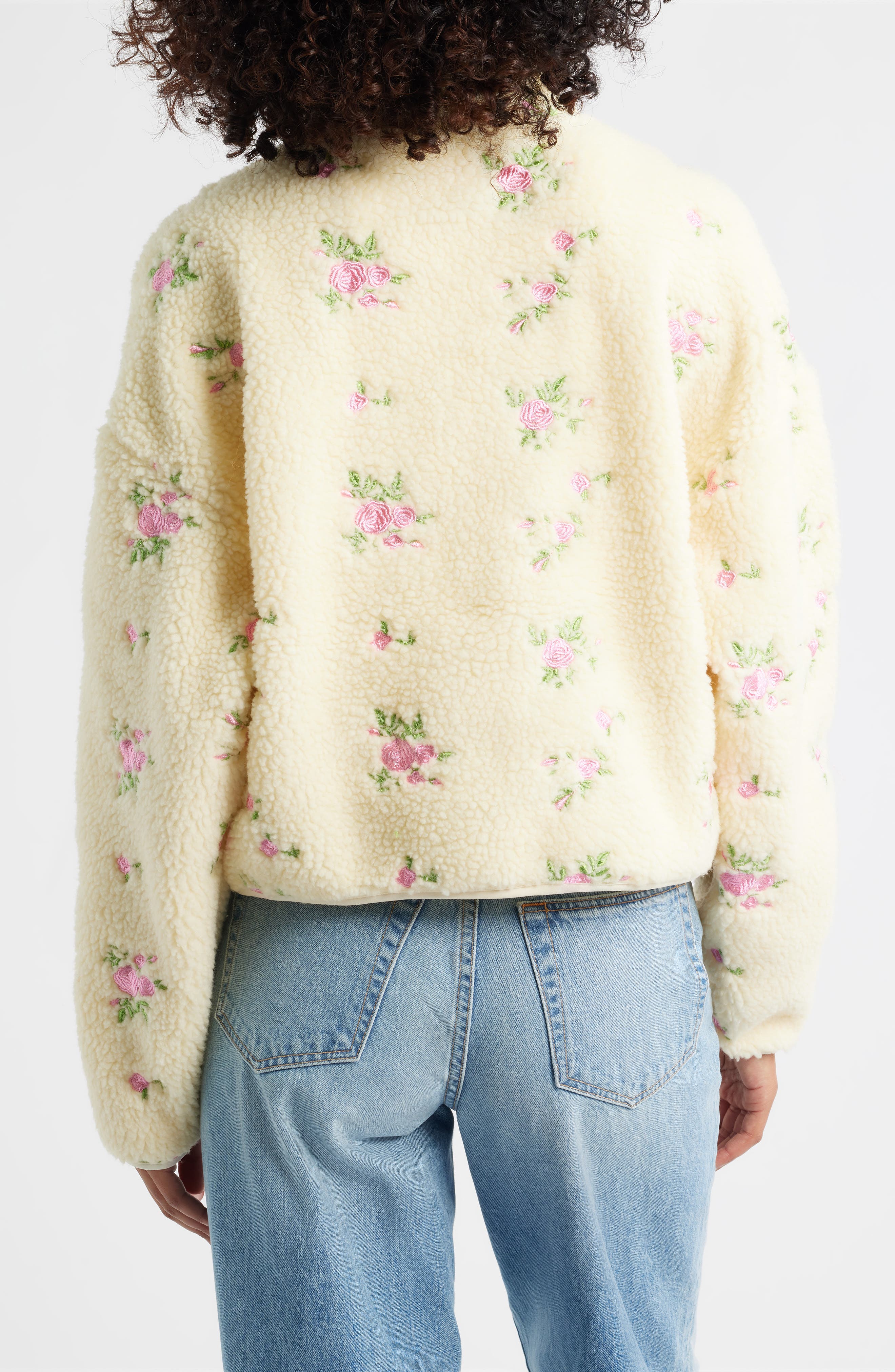 HAPPY CAMP3R Rose Petals Quarter Zip Pullover (Women) | Nordstrom