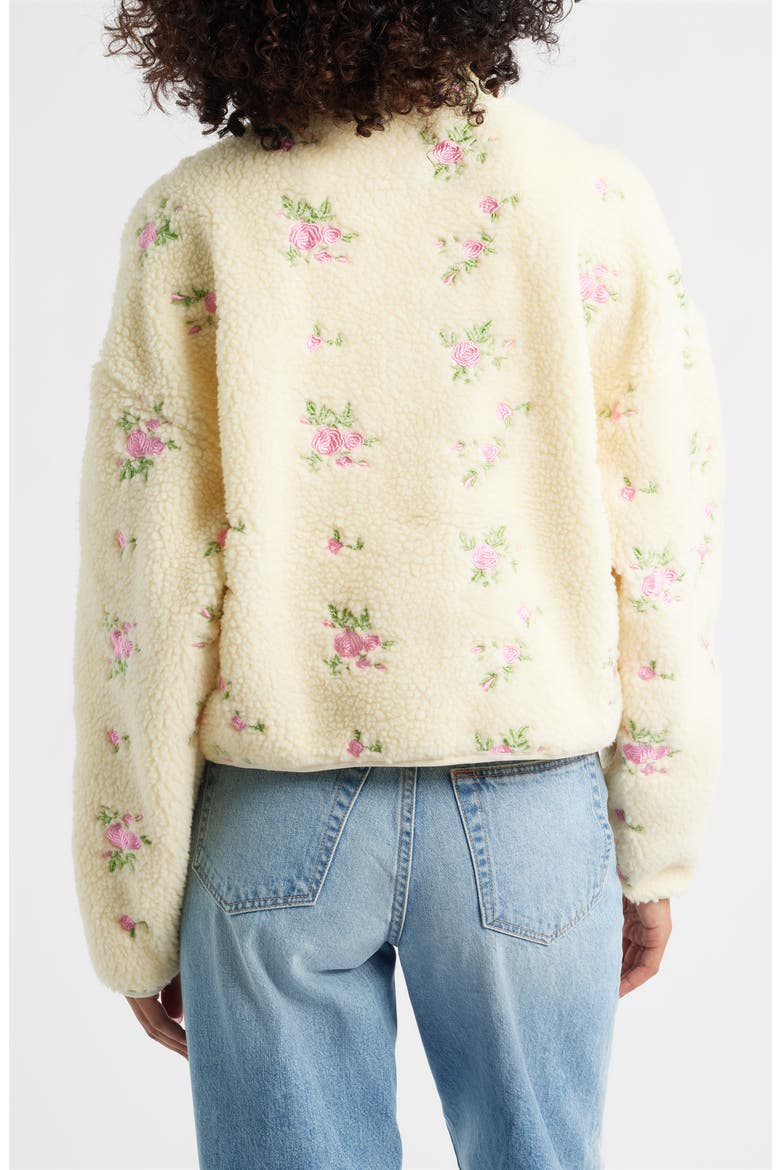 Rose Petals Quarter Zip Pullover, Alternate, color, CREAM