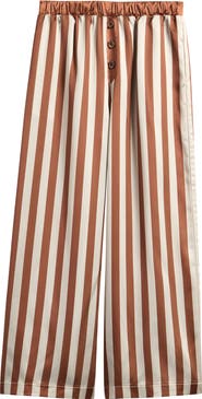 Good Luck Girl Kids' Stripe Pull-On Satin Pants