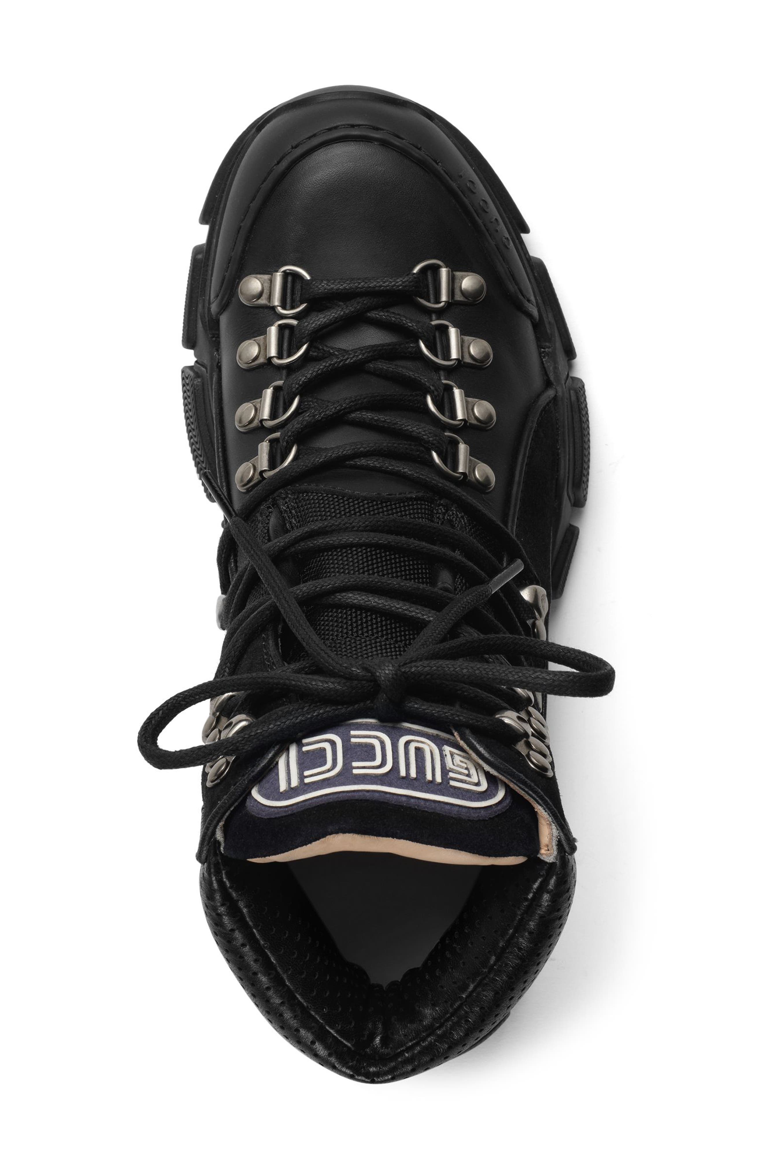 Gucci Lace-Up Boot, Alternate, color, 