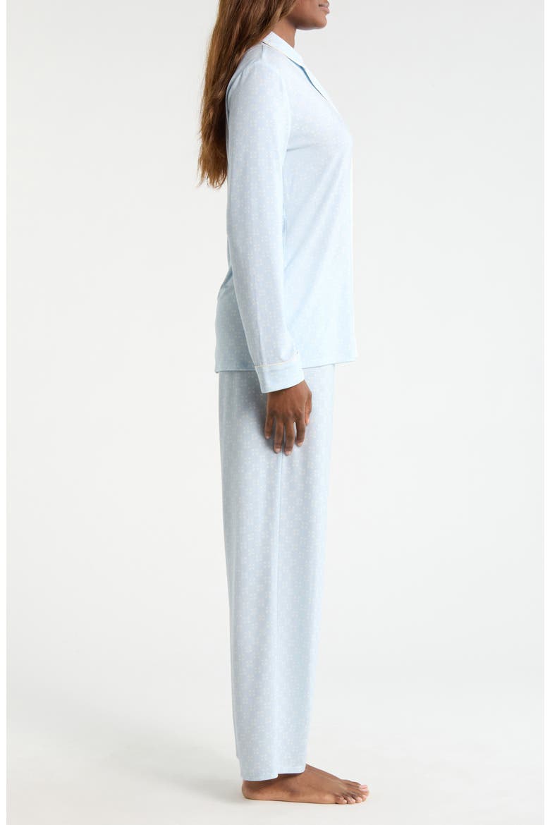 Moonlight Eco Knit Pajamas, Alternate, color, BLUE CUTOUT GEO