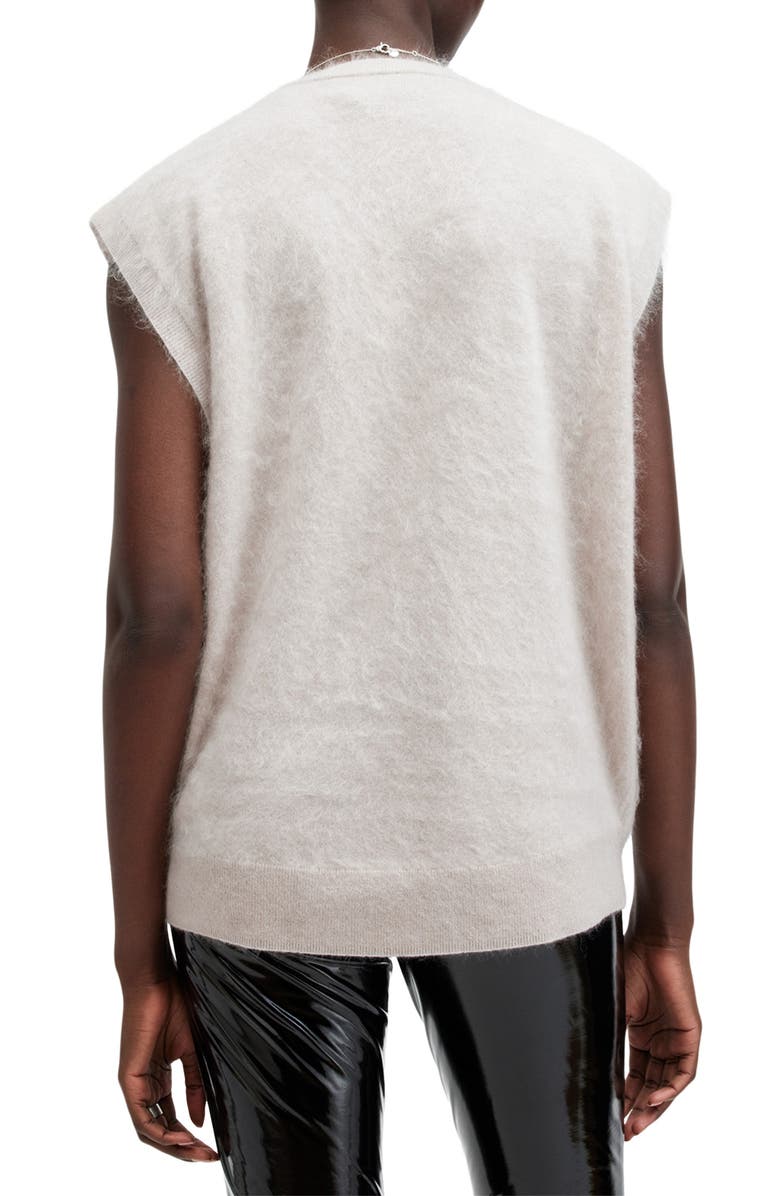 AllSaints Rebel Cashmere Sweater, Alternate, color, Jute White