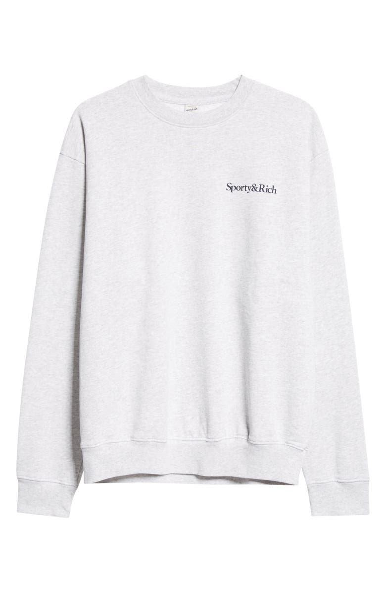 Sporty & Rich Fitness 94 Crewneck Cotton Blend Sweatshirt, Main, color, 