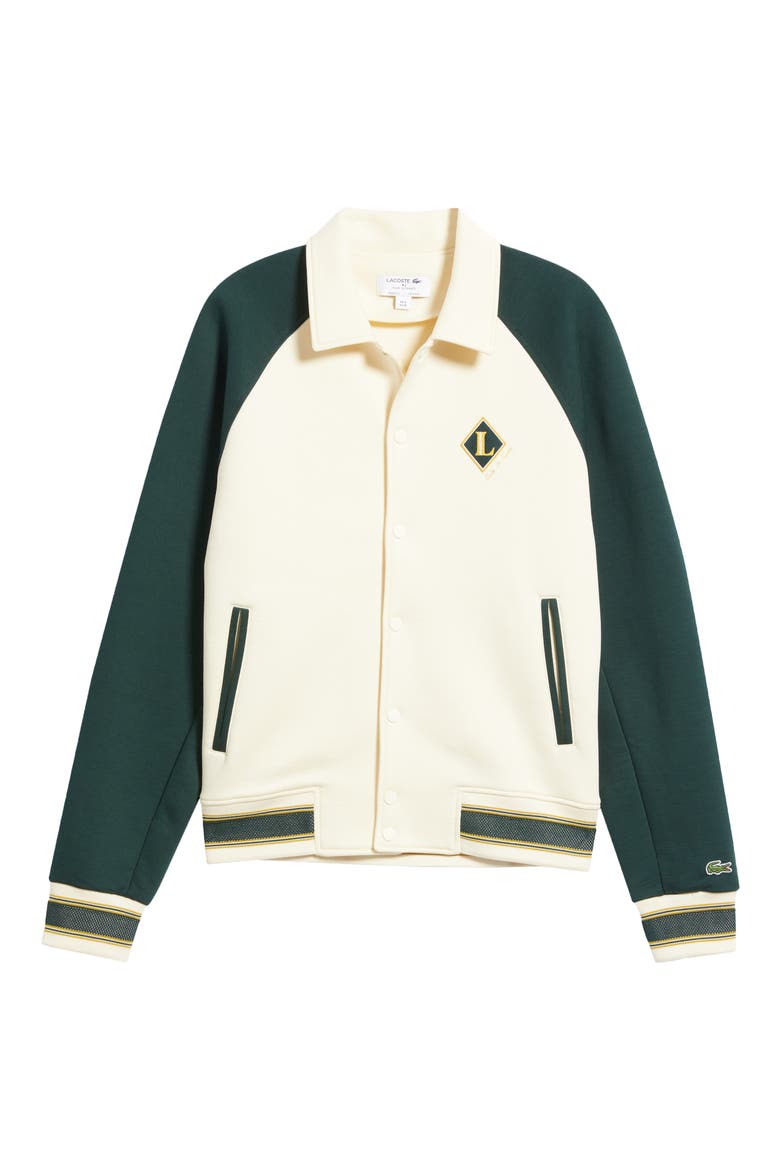 Made In France Varsity Badge Jacket, Main, color, NATUREL CLAIR/ SINOPLE
