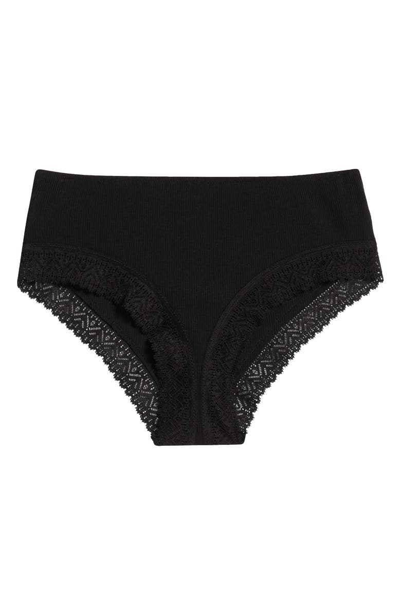 Simone Perele Eugenie Boyshort Panties, Main, color, Black