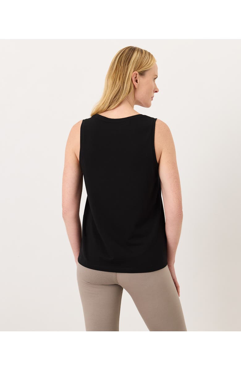 Pact Luxe Essential Scoop Neck Tank Made With Organic Cotton, Alternate, color, Black