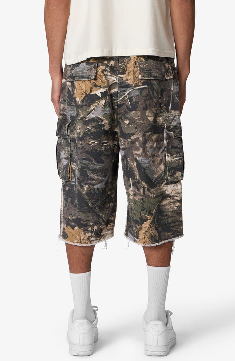 mnml Camo Print Ultra Baggy Cargo Shorts, Alternate, color, Forest Camo