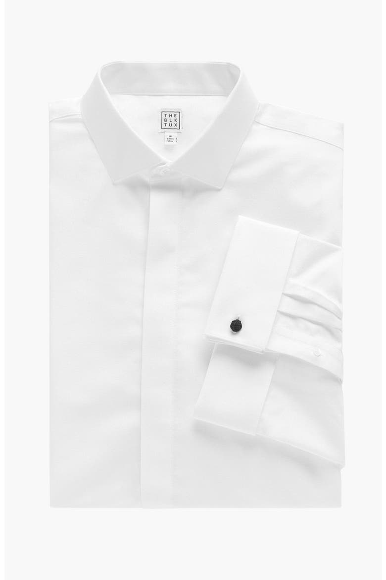 Classic Cotton Fly Front Dress Shirt, Alternate, color, White