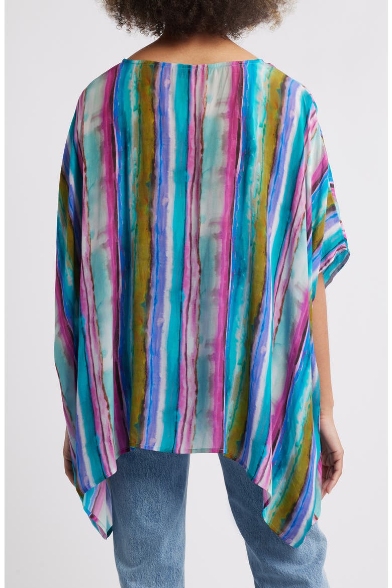 Print Dolman Sleeve Top, Alternate, color, TURQUOISE MULTI