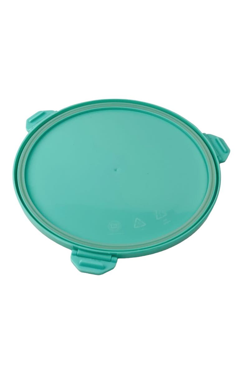 Yumbox Bento-Style Salad Bowl with 3-Part Divider and Dip Cup, Alternate, color, Paradise Aqua