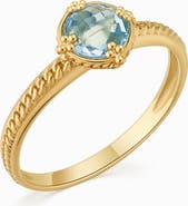 Oradina 14K Gold Gemstone Antica Ring