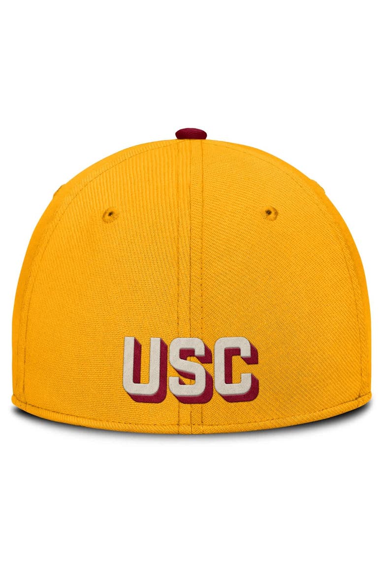Men's Nike Gold USC Trojans Legacy Rise Performance Flex Hat, Alternate, color, Gold