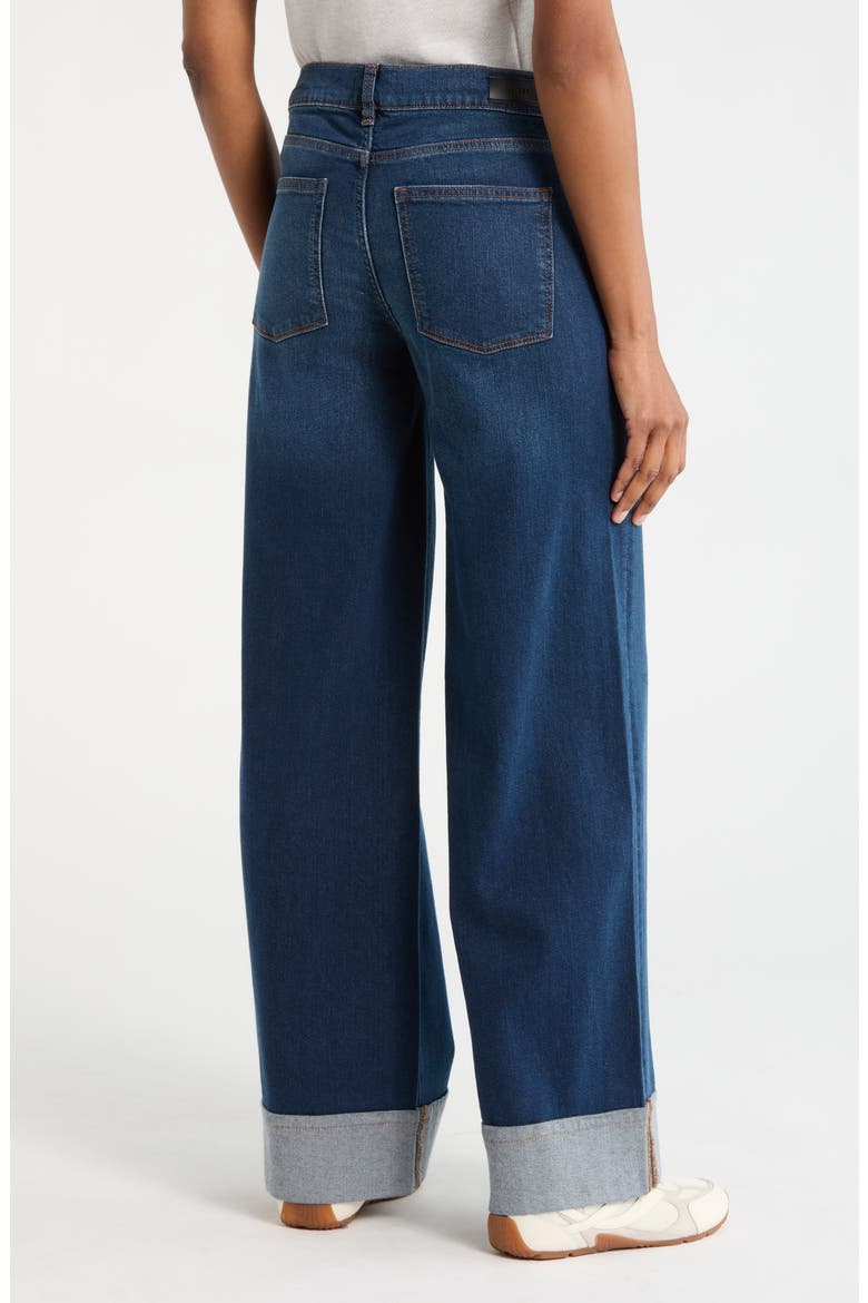 Hepburn High Waist Wide Leg Jeans, Alternate, color, BOARDWALK CUFFED