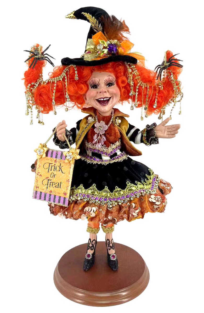 Mark Roberts Trick or Treat Elf, Small, Main, color, Orange