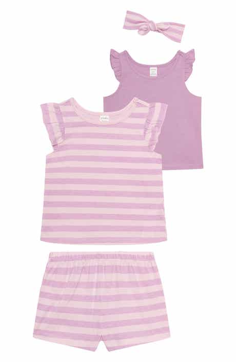 PL Baby by Petit Lem 4-Piece Tops, Shorts & Headband Set