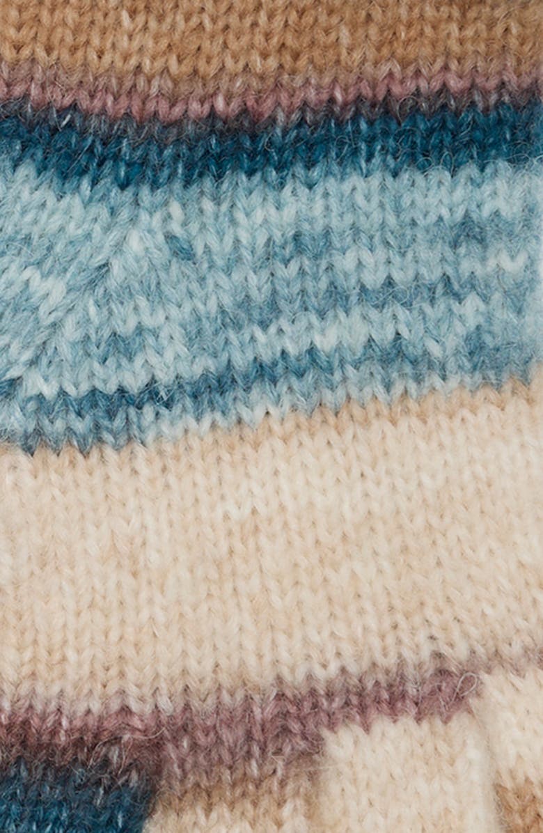 Treasure & Bond Mélange Stripe Gloves, Alternate, color, Teal Surf