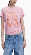 Desigual By the Sea Embroidered Cotton T-Shirt