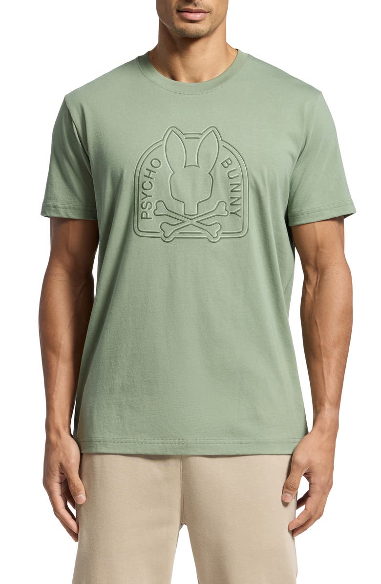 Psycho Bunny Melbourne Dimensional Logo Graphic T-Shirt, Main, color, 