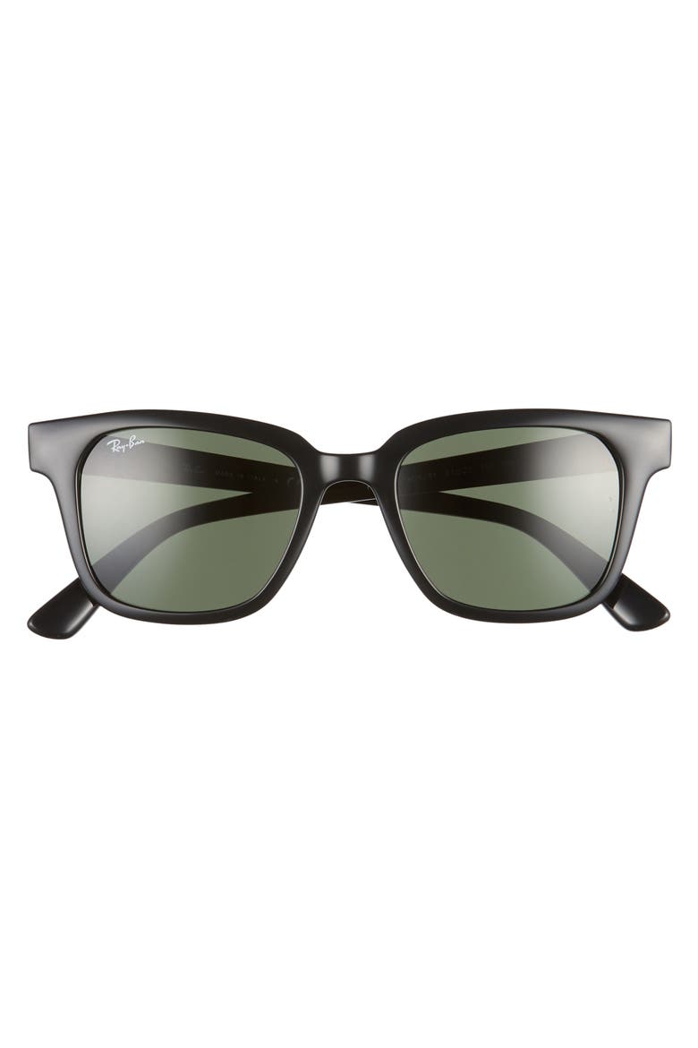 51mm Wayfarer Sunglasses, Alternate, color, BLACK/ GREEN