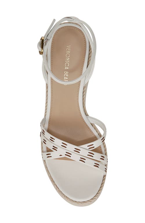 Veronica Beard Philene Platform Wedge Sandal In Coconut