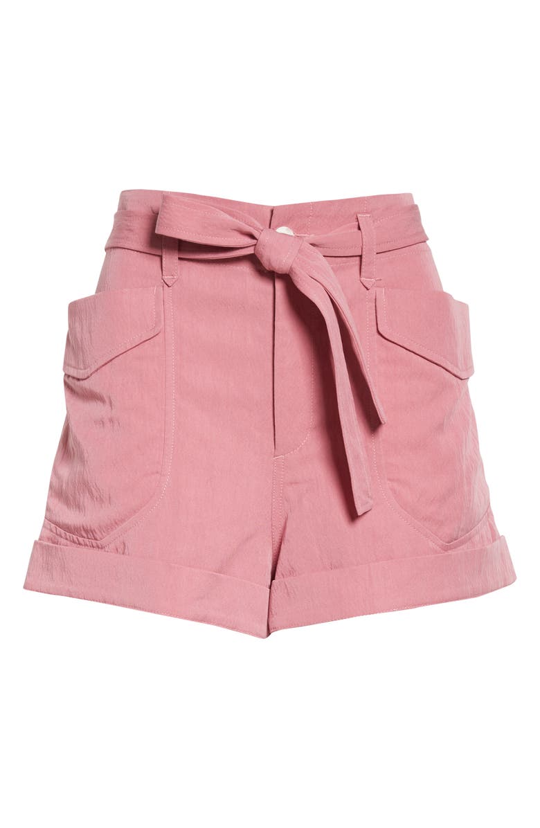 rag & bone Trail Tie Waist Shorts, Alternate, color, Blush Pink