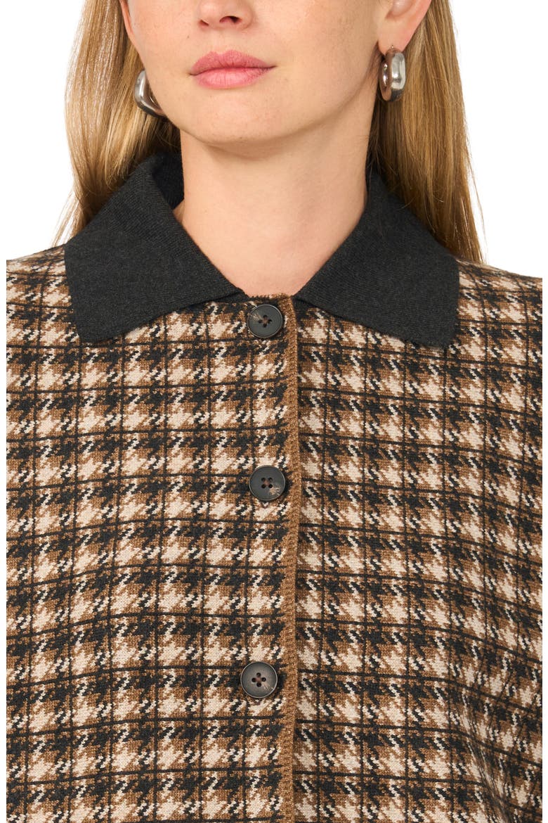 Button Front Sweater Jacket, Alternate, color, MEDIUM HEATHER GREY