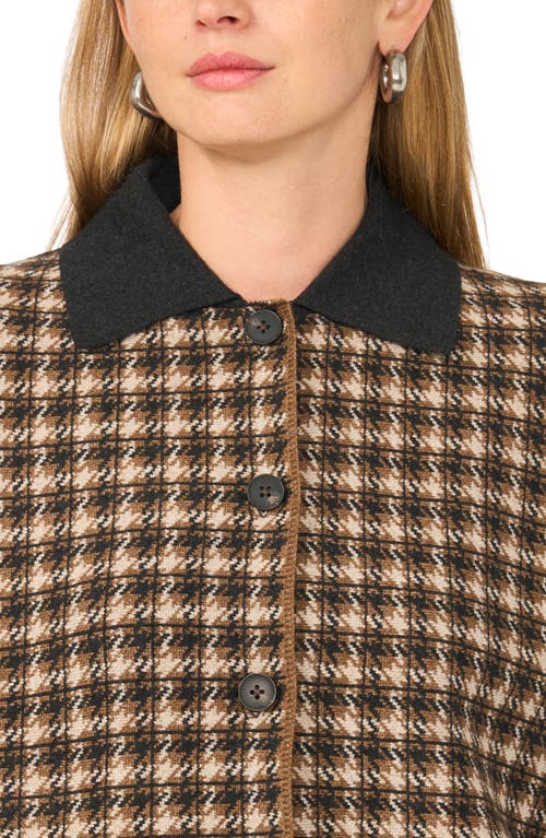1.state Button Front Sweater Jacket In Medium Heather Grey