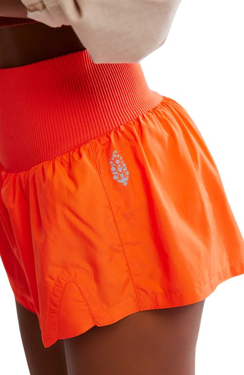 Shop Free People Fp Movement Carpe Diem Water Resistant Shorts In Scarlett