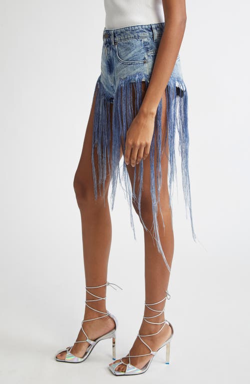 Shop Diesel ® De-jizz Fringe Hem Denim Shorts
