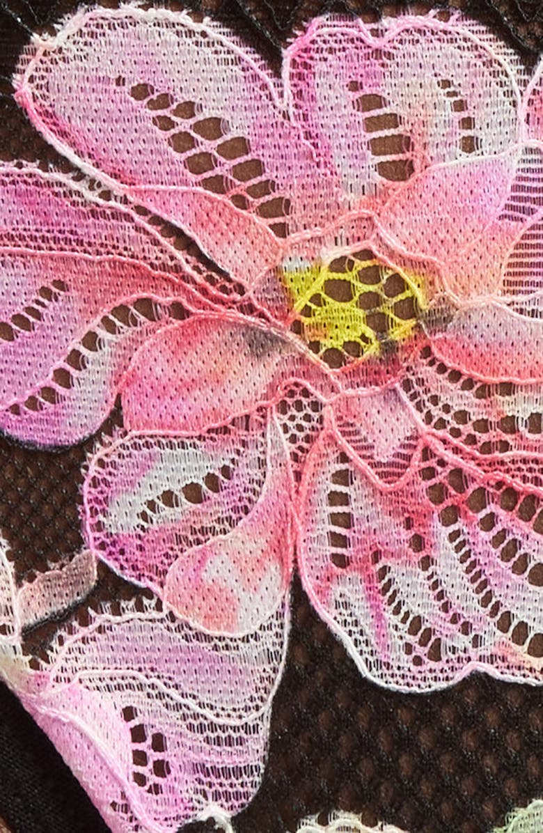 KILO BRAVA Floral Embroidered G-String, Alternate, color, Printed Primrose