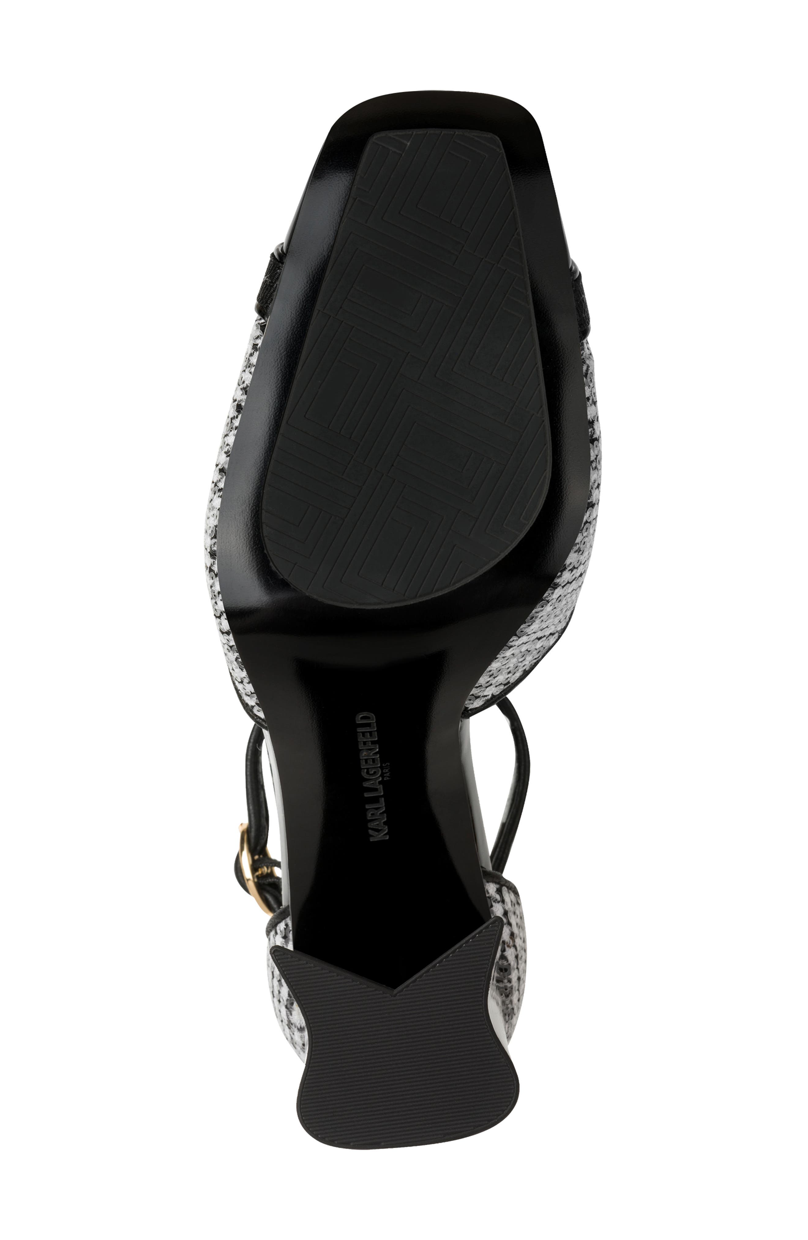 KARL LAGERFELD PARIS Sapphira Sequin Ankle Strap Pump, Alternate, color, 