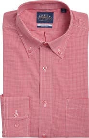 EAGLE Regular Fit Gingham Check Cotton Button-Down Shirt