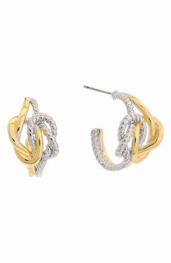 Juvell Two Tone Hoop Earrings