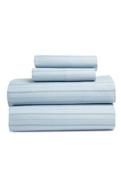 Stripe Organic Cotton Sateen Sheet Set
