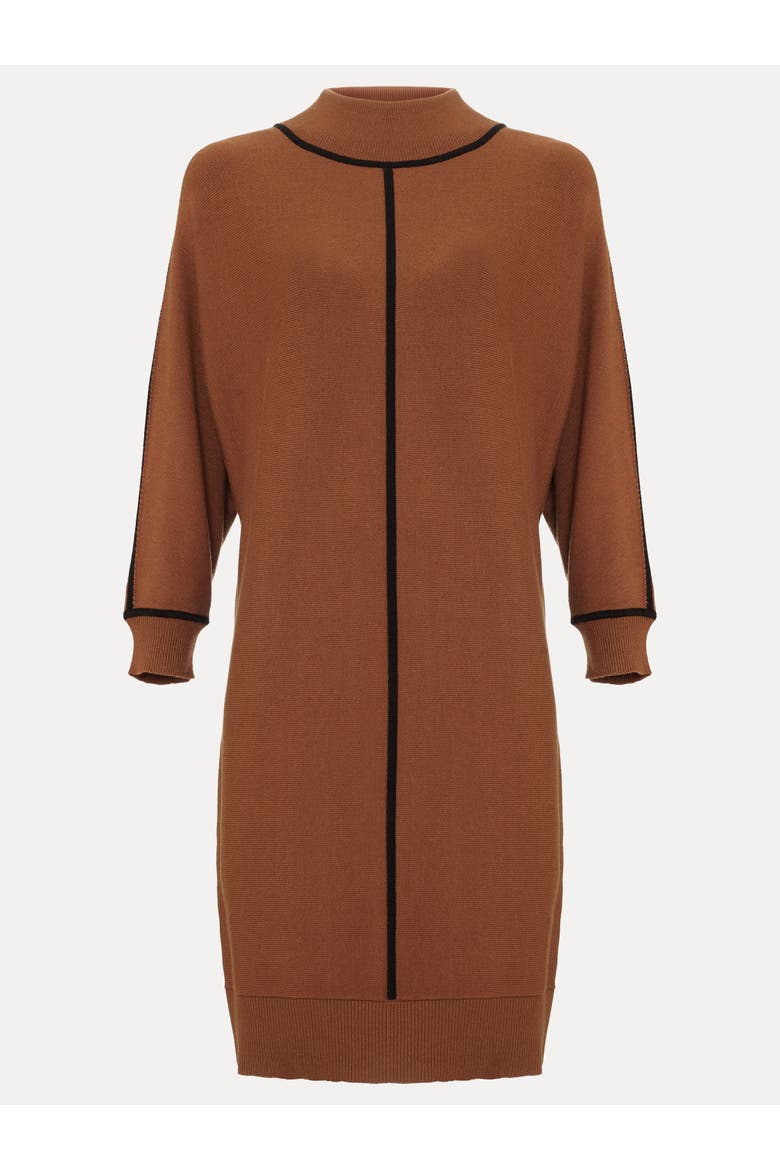 Hallie Jumper Dress, Alternate, color, Brown