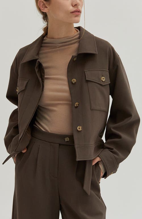 CRESCENT CRESCENT GABARDINE SHIRT JACKET 
