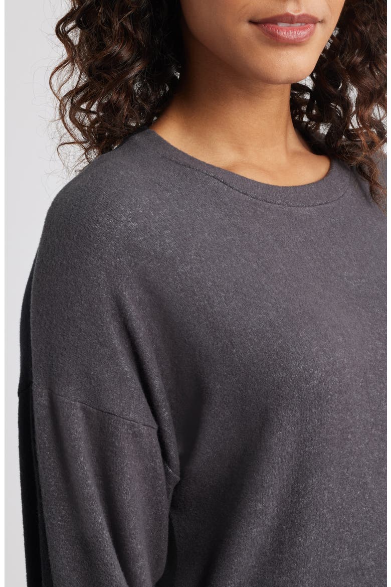 High-Low Tunic Top, Alternate, color, GREY/ BLACK