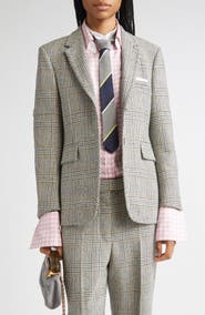Thom Browne Pow Glen Plaid Hunting Tweed Single Breasted Blazer