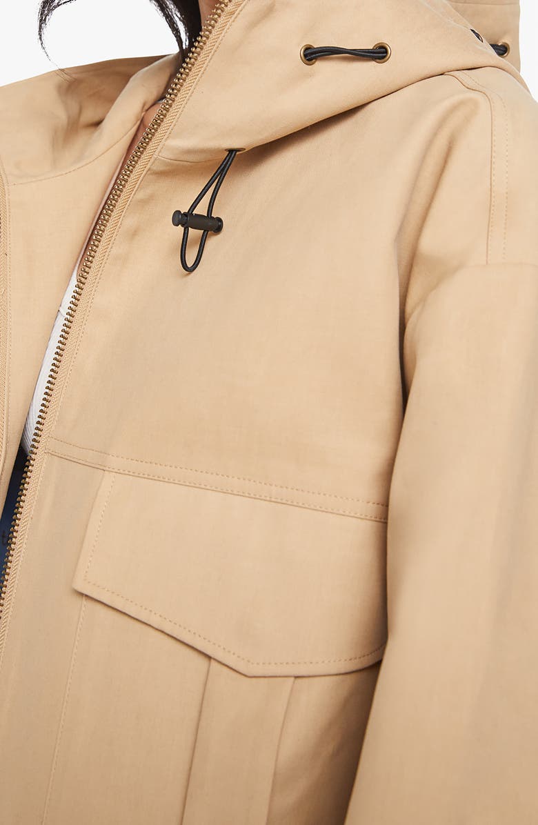 MOTHER The Light Drizzle Hooded Cotton Jacket, Alternate, color, Take A Raincheck
