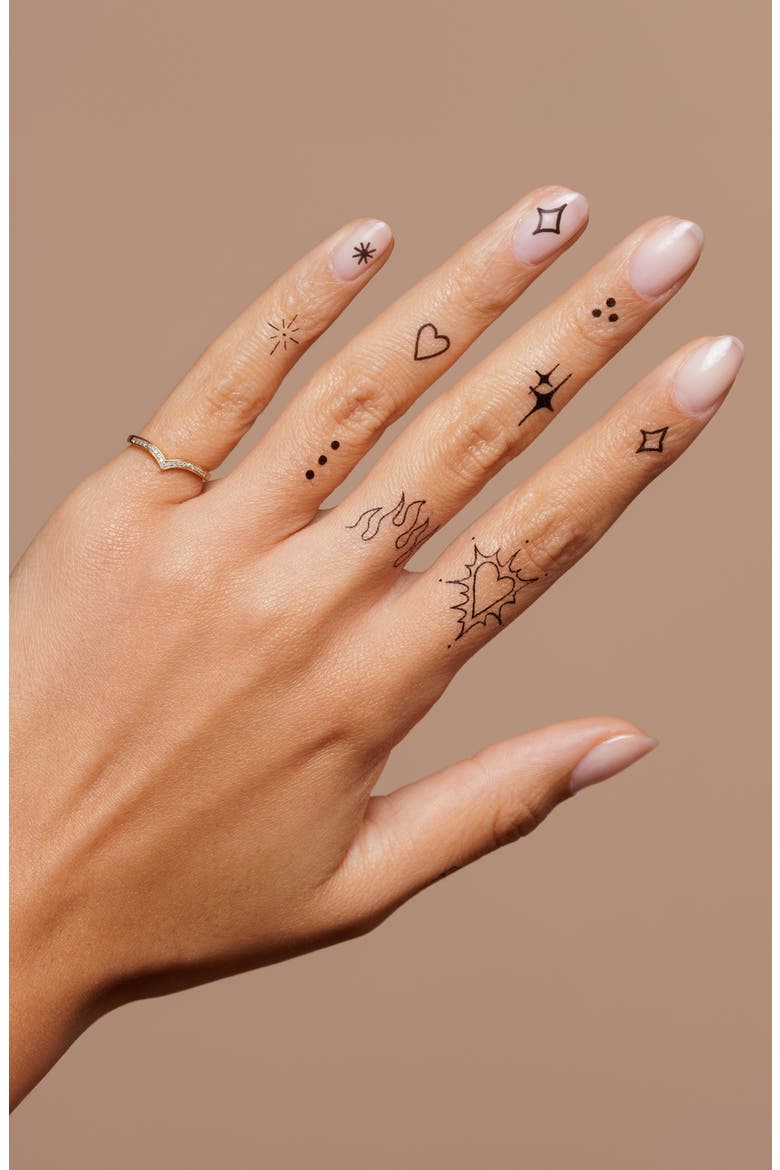 She's All That Temporary Tattoos, Alternate, color, BLACK