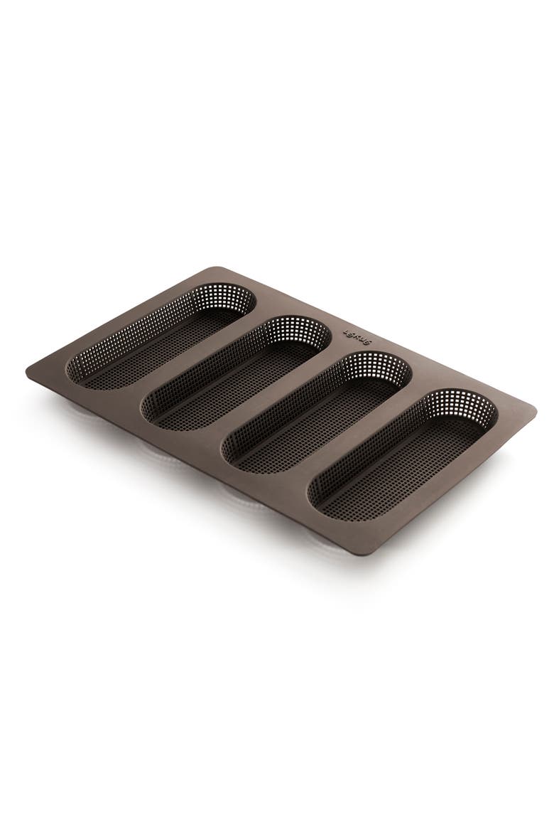 Mini Baguette Baking Pans, Alternate, color, BROWN