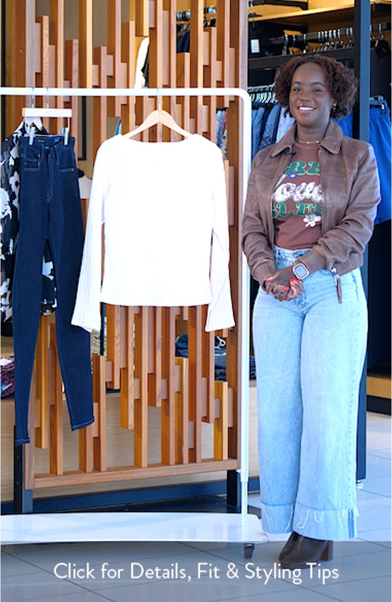 Boat Neck Rib Top, sales video thumbnail