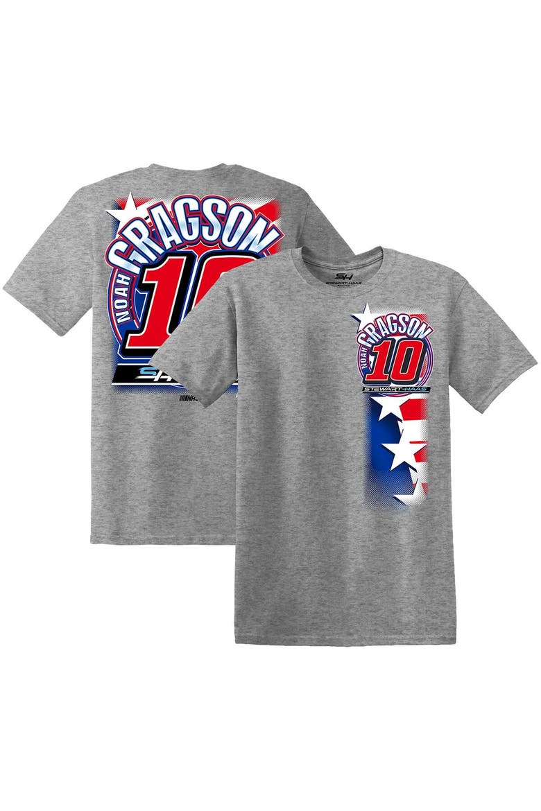 Men's Stewart-Haas Racing Team Collection  Gray Noah Gragson RWB T-Shirt, Alternate, color, Gray