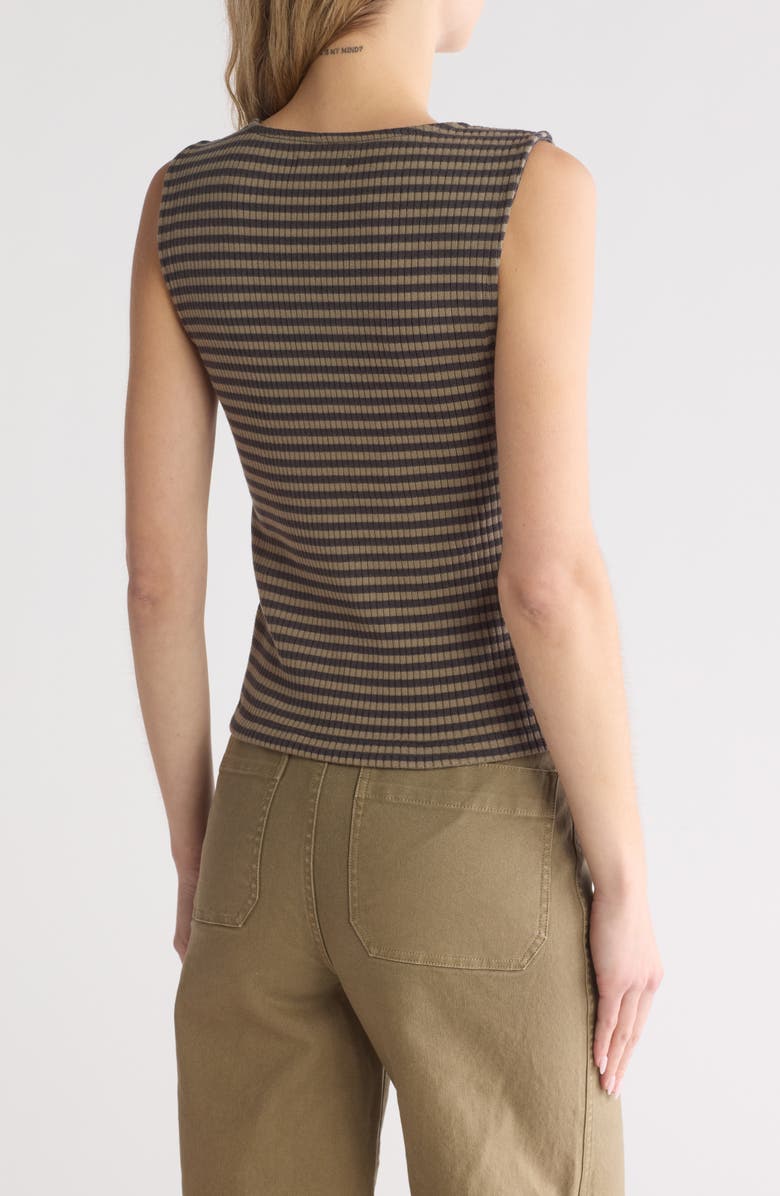 Madewell Stripe Rib Tank, Alternate, color, 