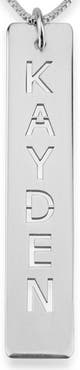MELANIE MARIE Personalized Bar Pendant Necklace