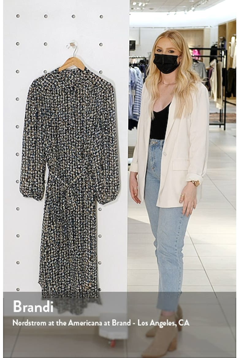 Abstract Print Long Sleeve Shirtdress video