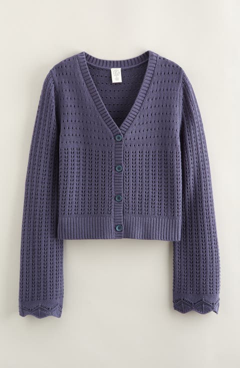 Kids' Mixed Stitch Cardigan (Big Kid)