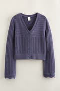 Treasure & Bond Kids' Mixed Stitch Cardigan