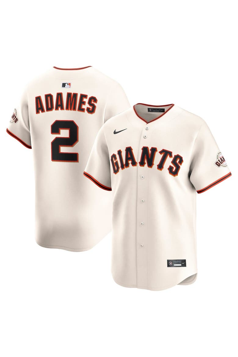Men's Nike Willy Adames Cream San Francisco Giants Home Limited Player Jersey, Main, color, Cream